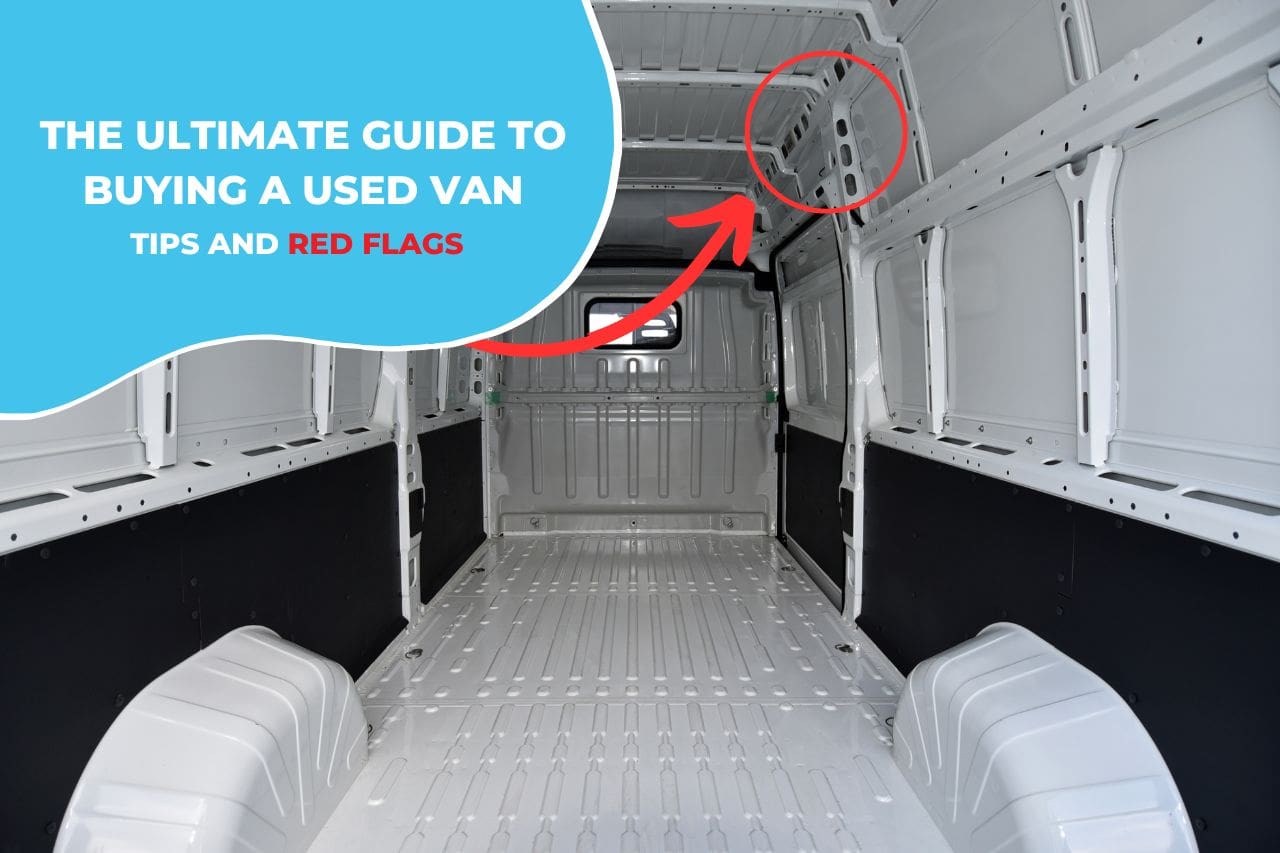 Inside a van